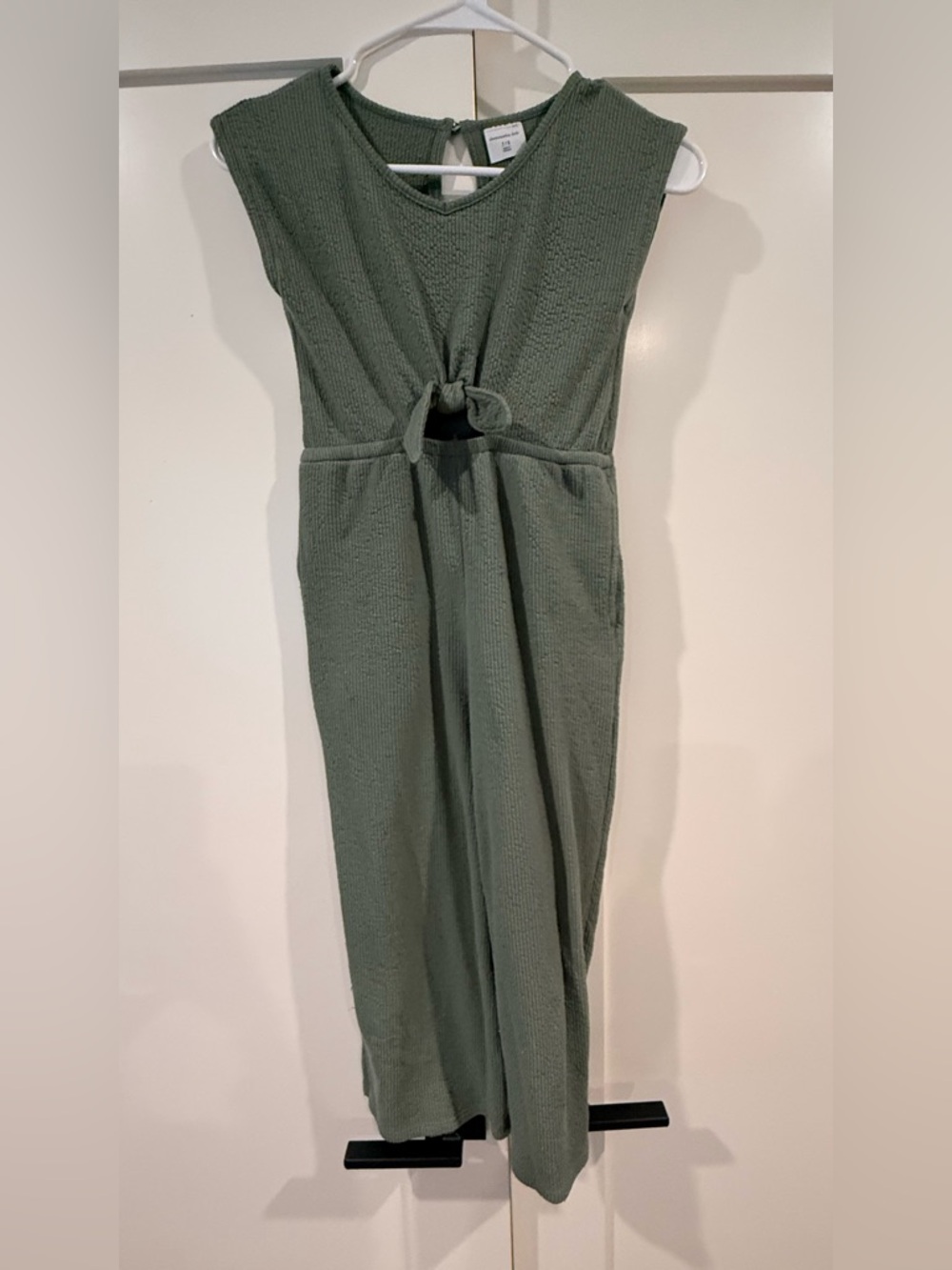 abercrombie kids Olive Green Midi Dress with Front Tie